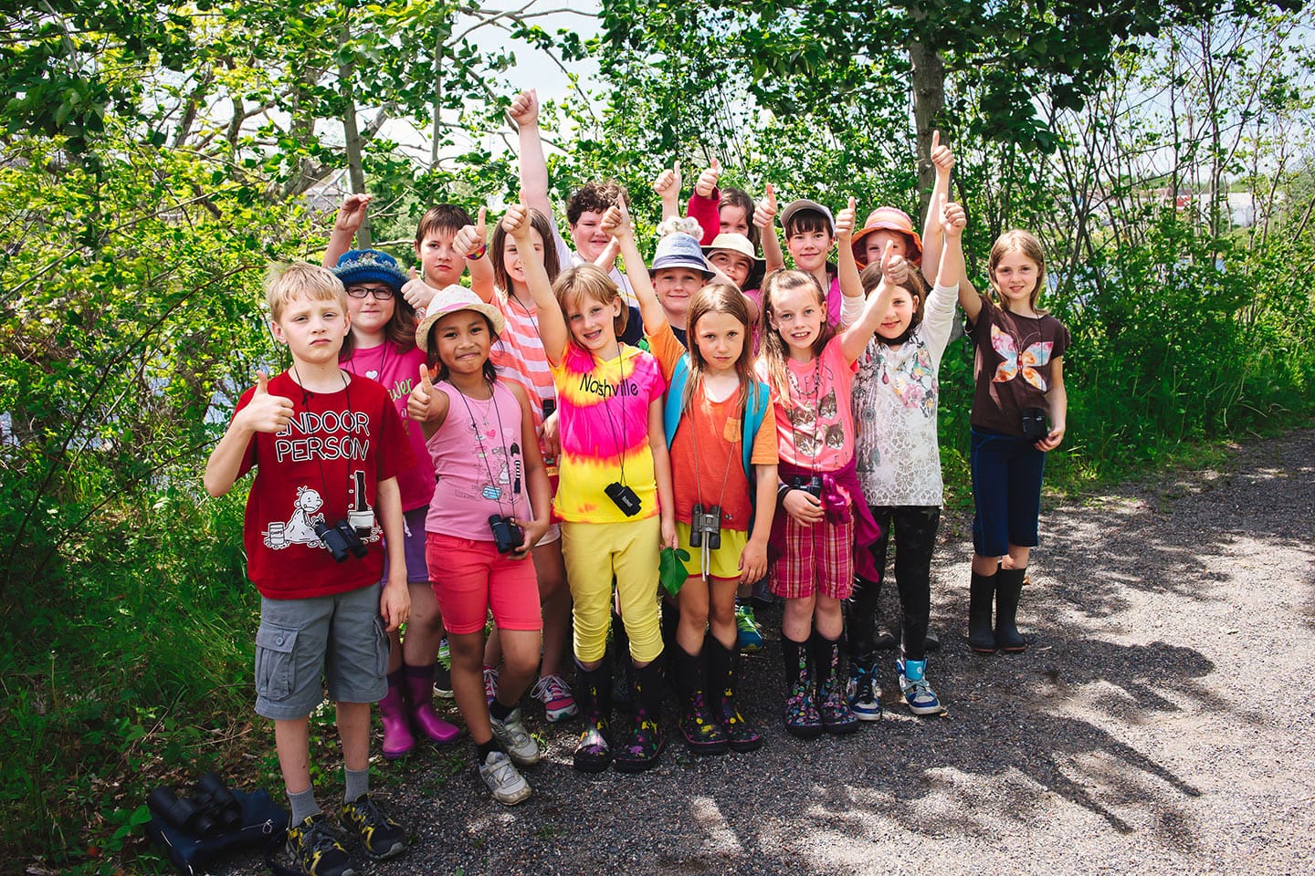 Group of kids cheering