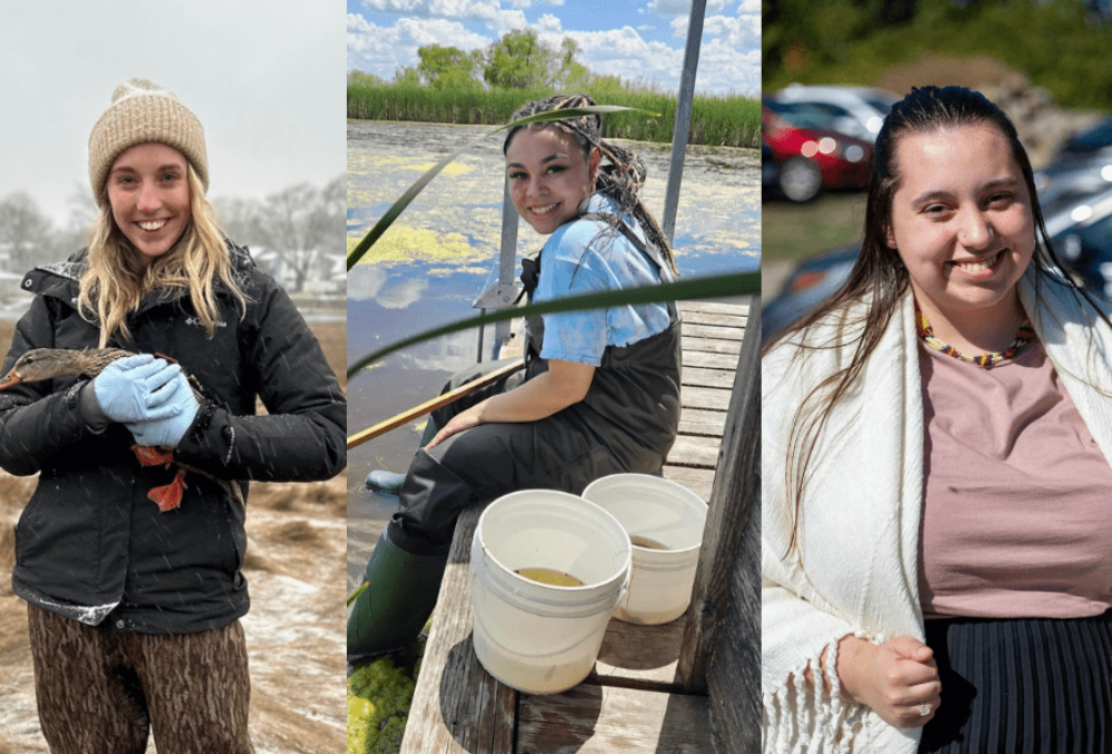 (de gauche à droite) Cassidy Waldrep, Keira Grady et Arianna Johnstone