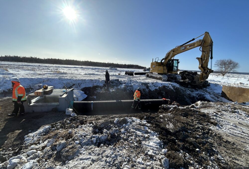 Travaux de restauration dans la RNF de la Baie-de-L’Isle-Verte 